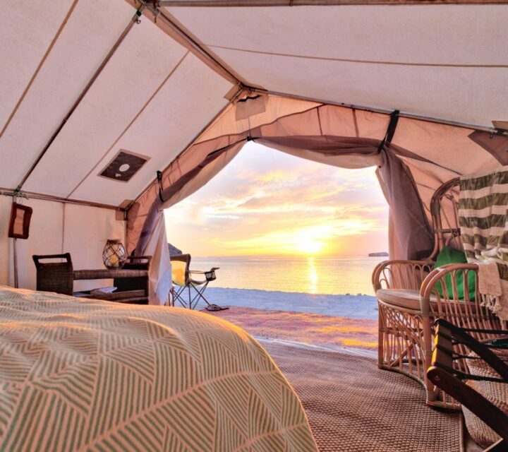 tente de luxe sur la plage