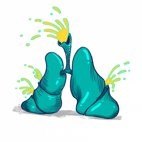 Illustration poumons