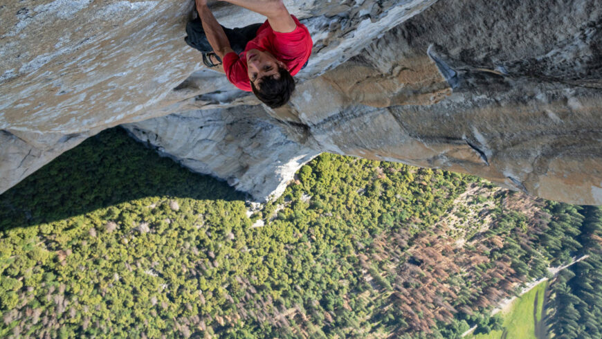 Alex Honnold en solo dans El Capitain, Parc National du Yosemite