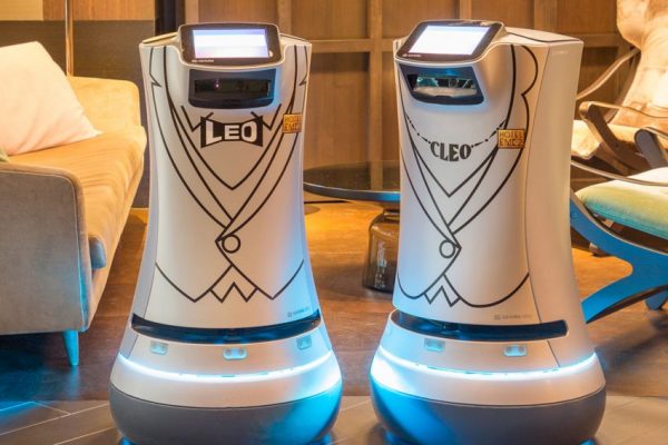 Robot d'accueil dans un hotel