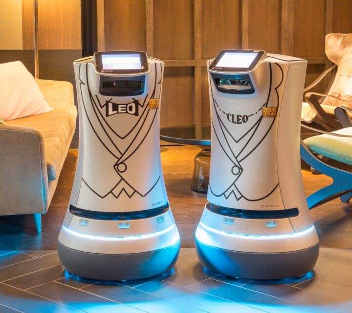 Robot d'accueil dans un hotel