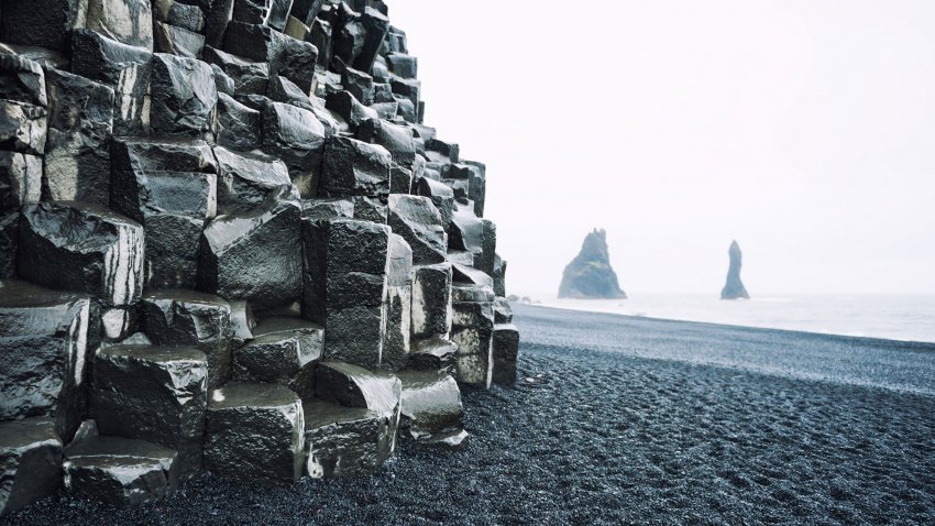 Plage de Reynisfjara en Islande