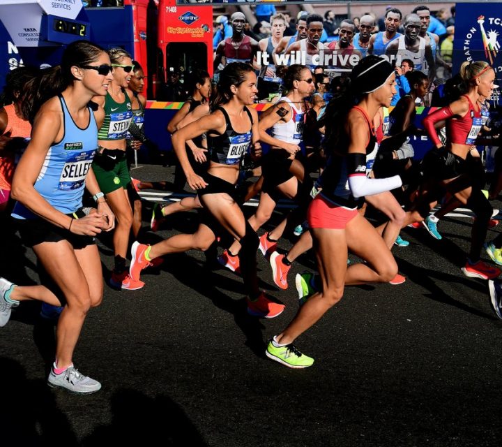 Femmes américaines au départ du marathon de New-York