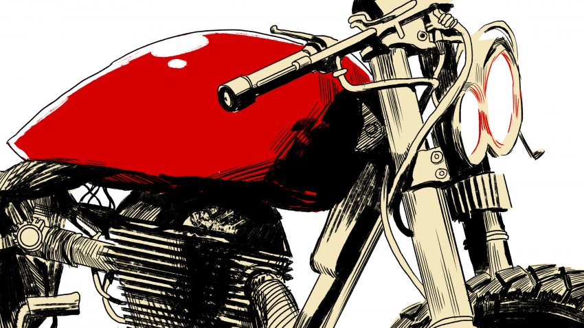dessin moto vallée de parvati