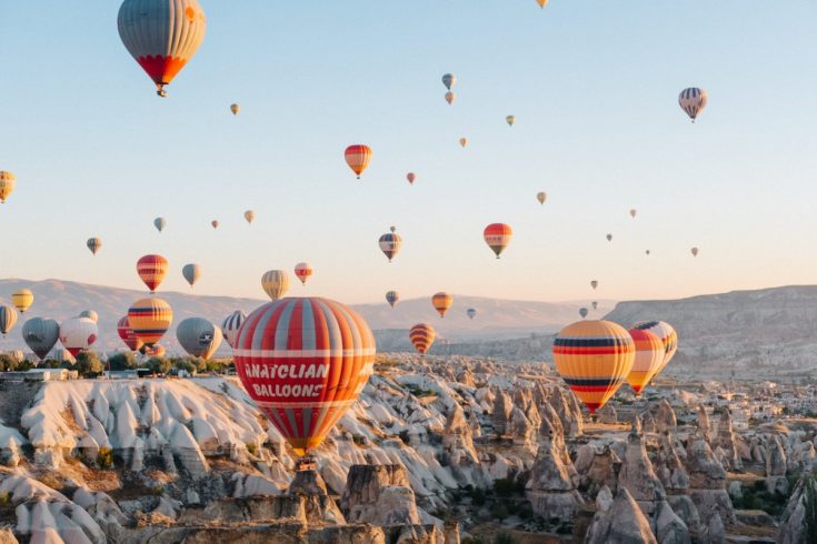 Des Montgolfières en Cappadoce