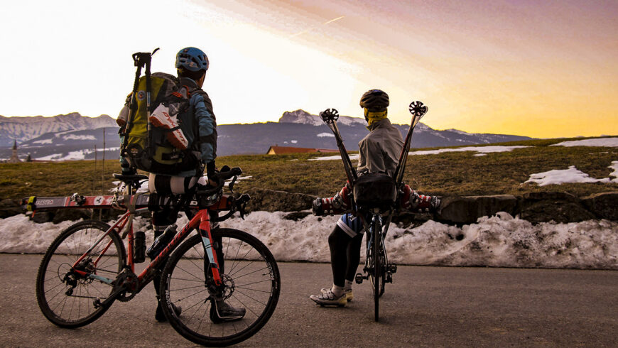 Véloski, le meilleur du ski et du vélo en mode écolo