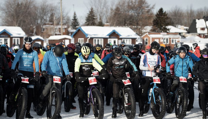Traversée du Lac Saint-Jean en fatbike au Québec