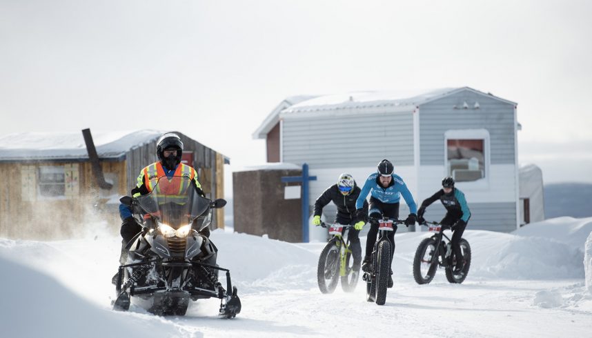 Traversée du Lac Saint-Jean en fatbike au Québec