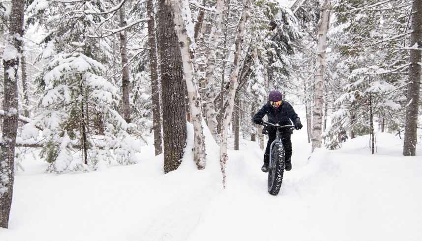 Traversée du Lac Saint-Jean en fatbike au Québec