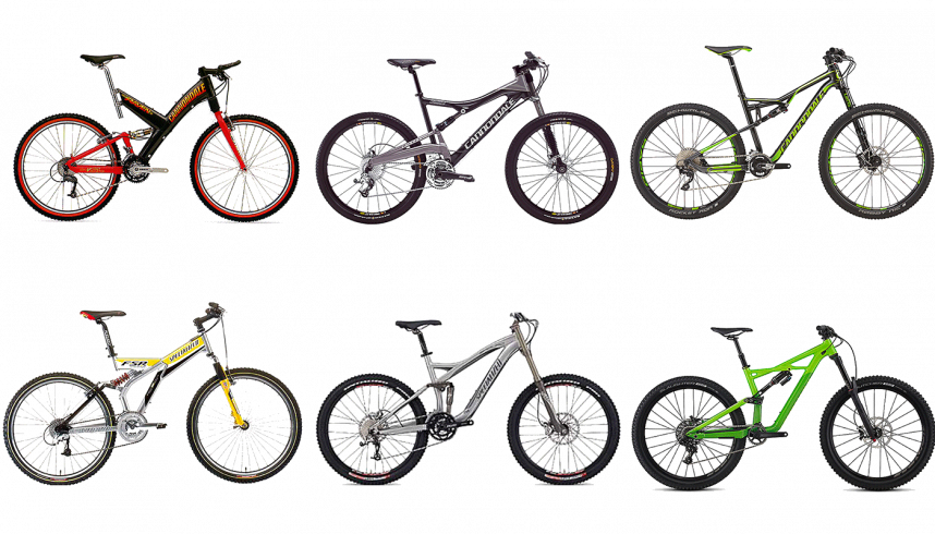 1er: évolution du Cannondale Raven 2ème: évolution du Spécialized Enduro