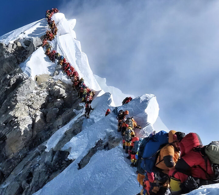 Embouteillage sur l'Everest