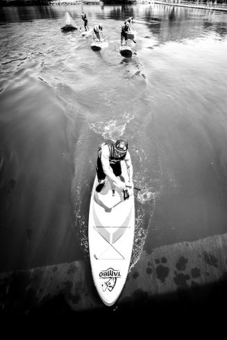 Nicolas Flayol en SUP.