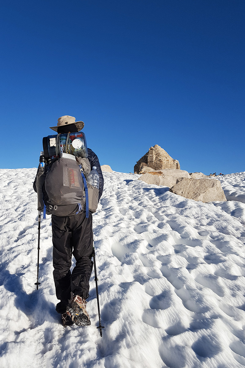 Muir Pass, mi. 838 - Passage sans difficulté d'un des cols emblématiques de la Sierra, nommé en hommage au naturaliste John Muir.