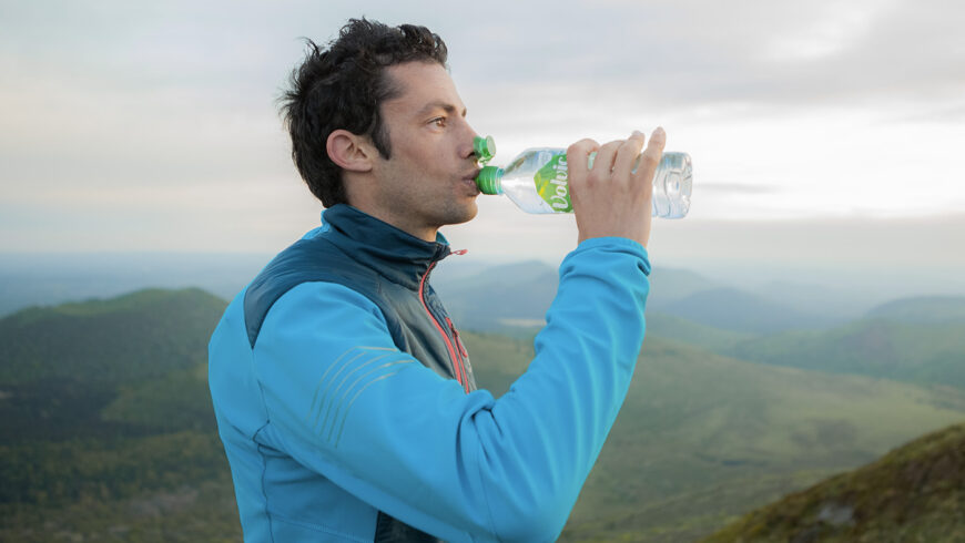 Kilian Jornet a signé en mai 2018 un partenariat avec la société des eaux d’Auvergne.