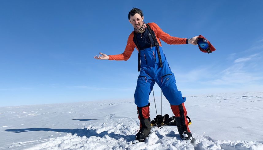 Matthieu Tordeur en Antarctique