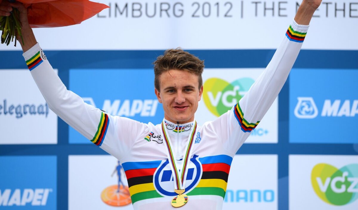 Oskar Svendsen sur un podium