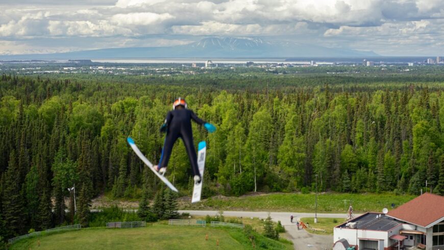 Saut à ski en Alaska