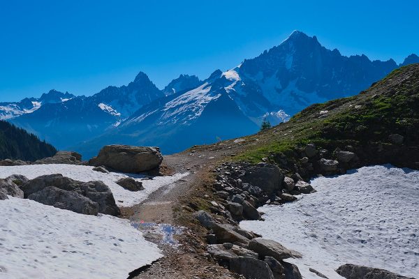 L'Aiguille verte depuis le Brevant