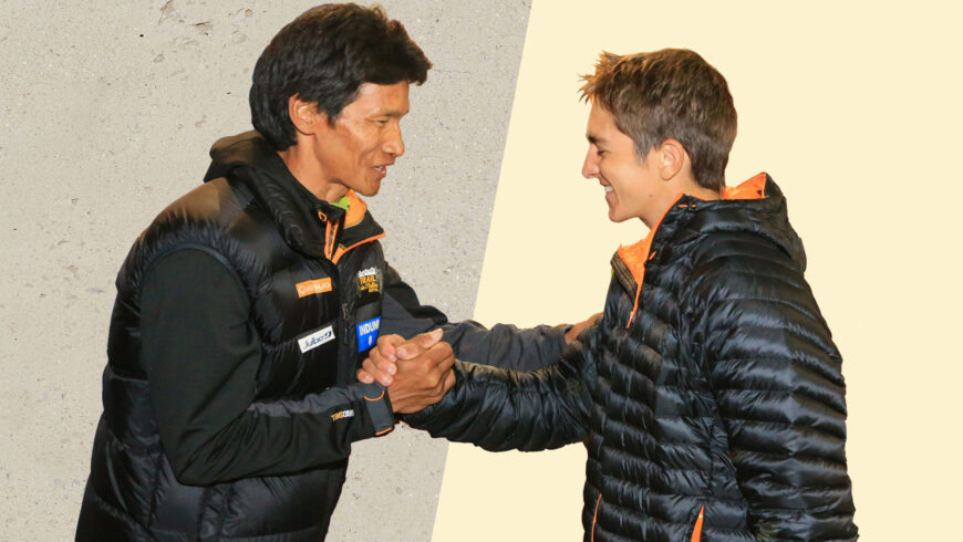Dawa Sherpa et Xavier Thevenard