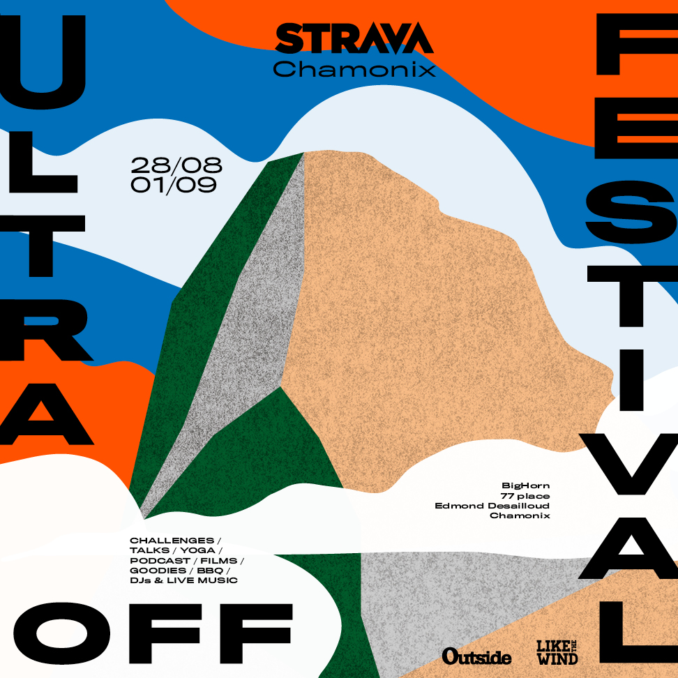 Affiche festival Strava UTMB 2019