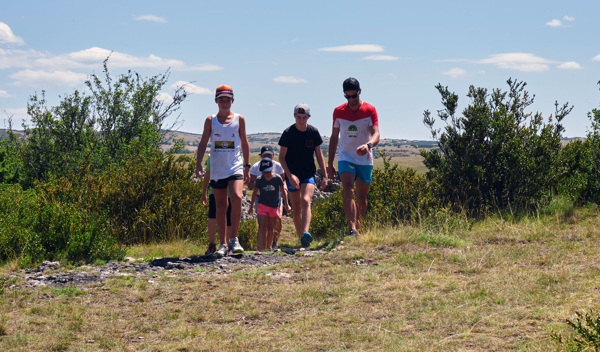 Jour de stage sur les Causses à l'Ecole de Trail de Millau