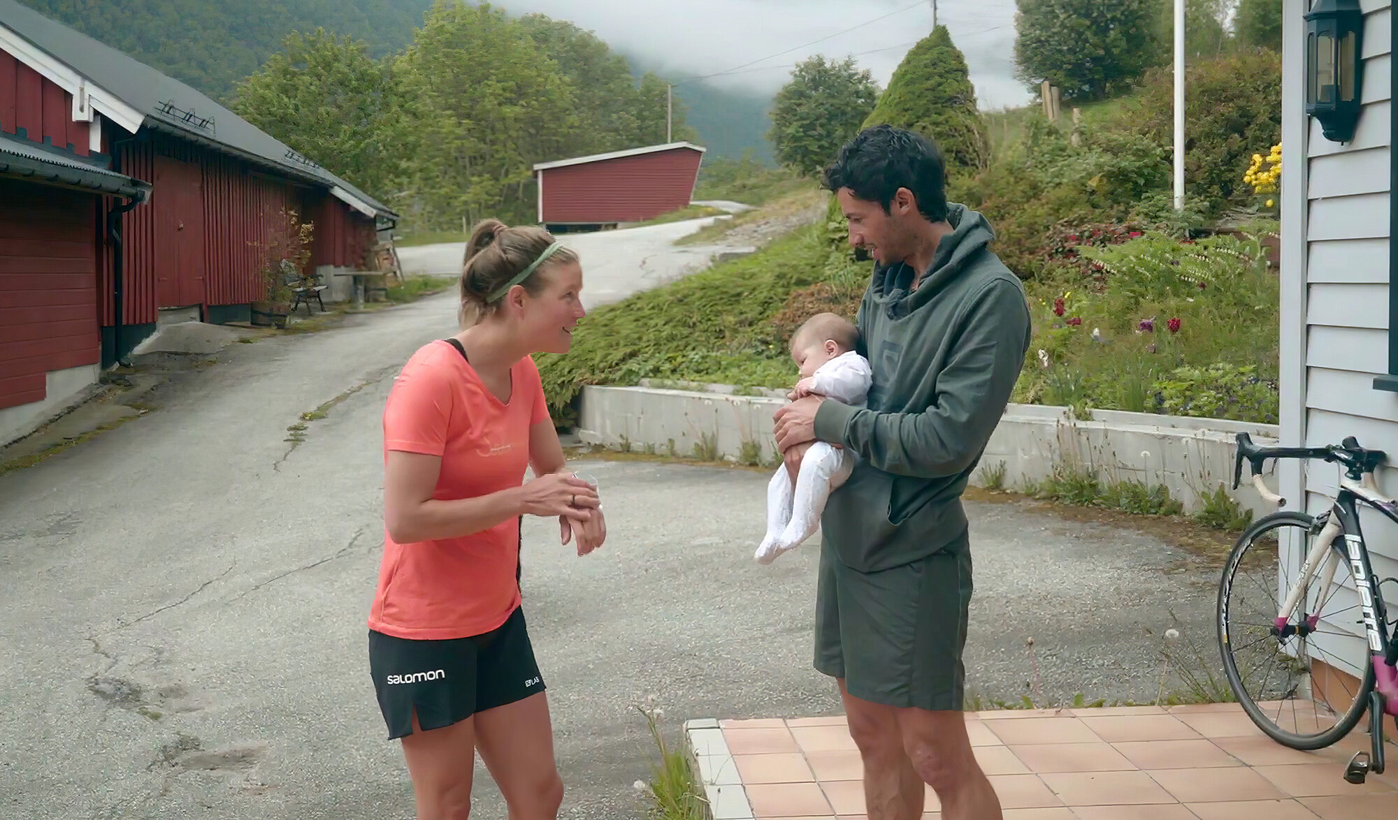 Emelie Forsberg, Kilian Jornet et leur fille Maj