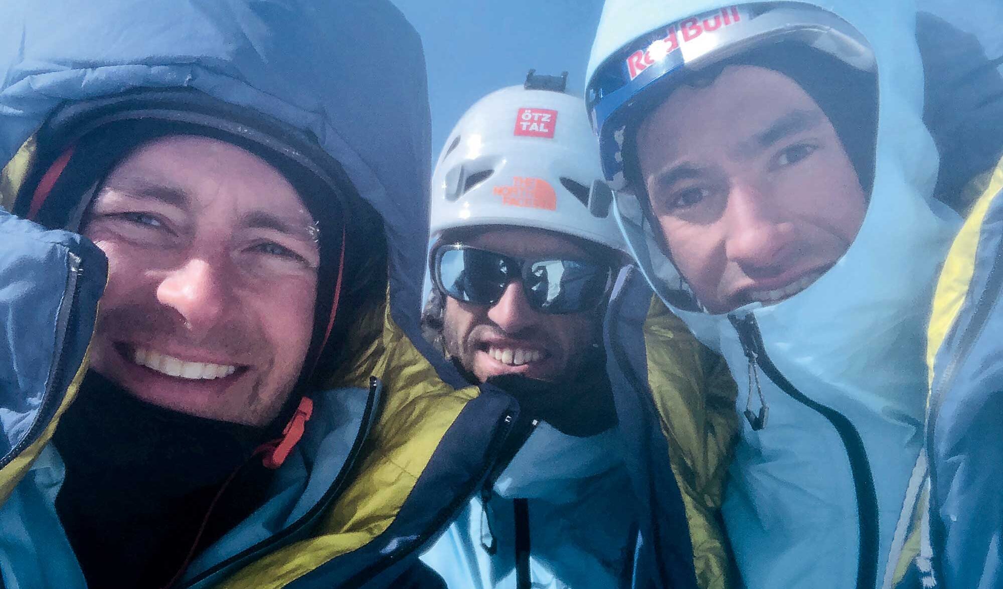 Jess Rosskelley, Hansjörg Auer et David Lama