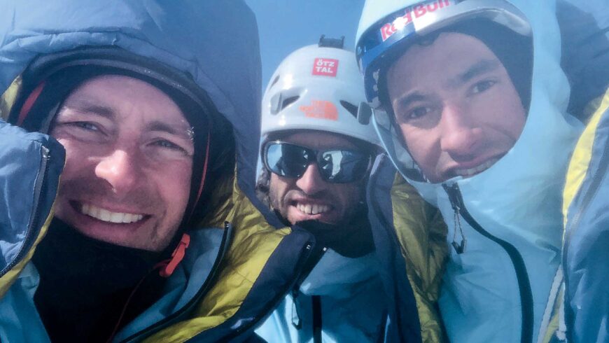Jess Rosskelley, Hansjörg Auer et David Lama