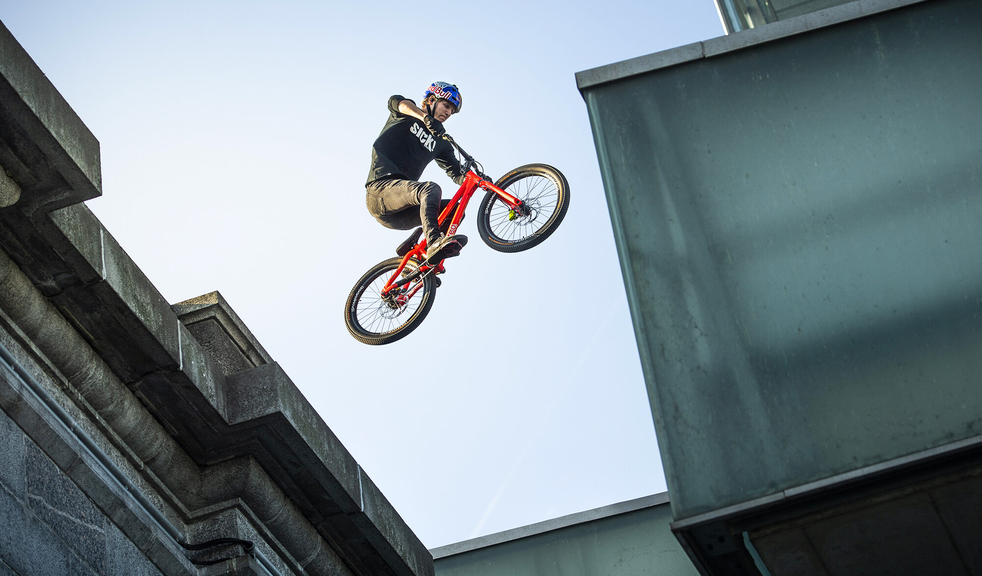Fabio Wibmer en pleine action