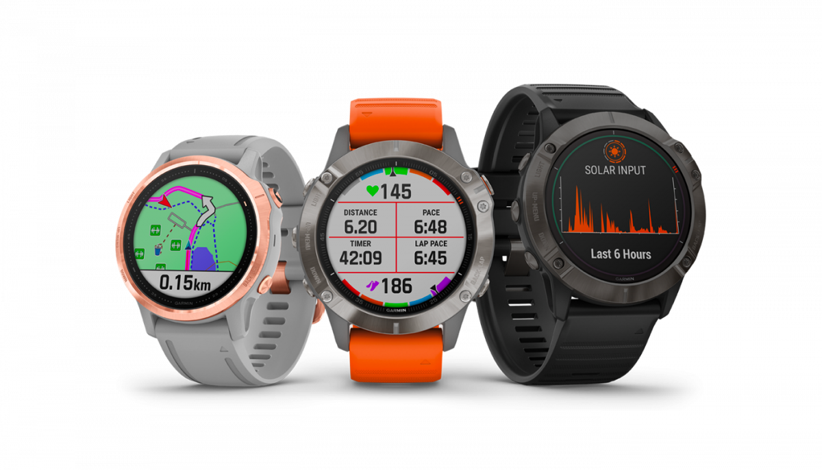 3 modèles de la Garmin fenix 6