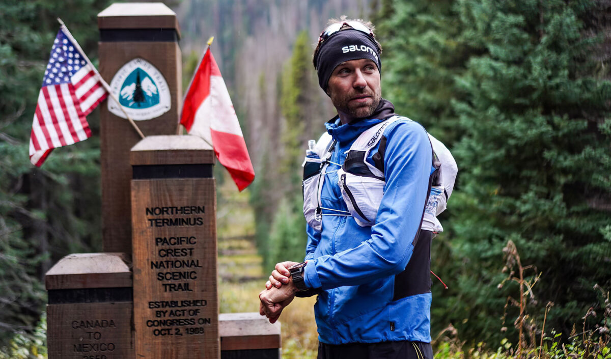 François d'Haene au départ du Pacific Crest Trail