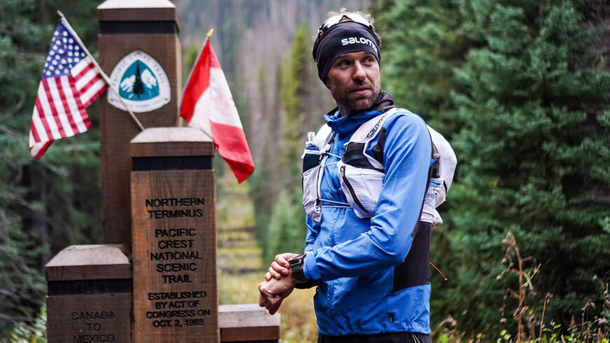 François d'Haene au départ du Pacific Crest Trail