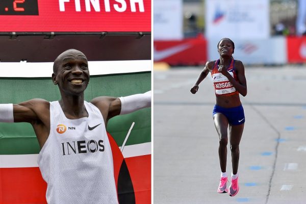 Kipchoge et Kosgei