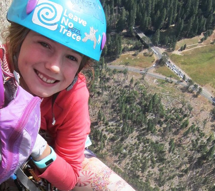 Pearl Johnson, 9 ans, plus jeune grimpeur a faire El Capitan
