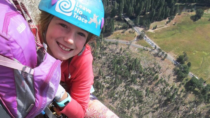 Pearl Johnson, 9 ans, plus jeune grimpeur a faire El Capitan