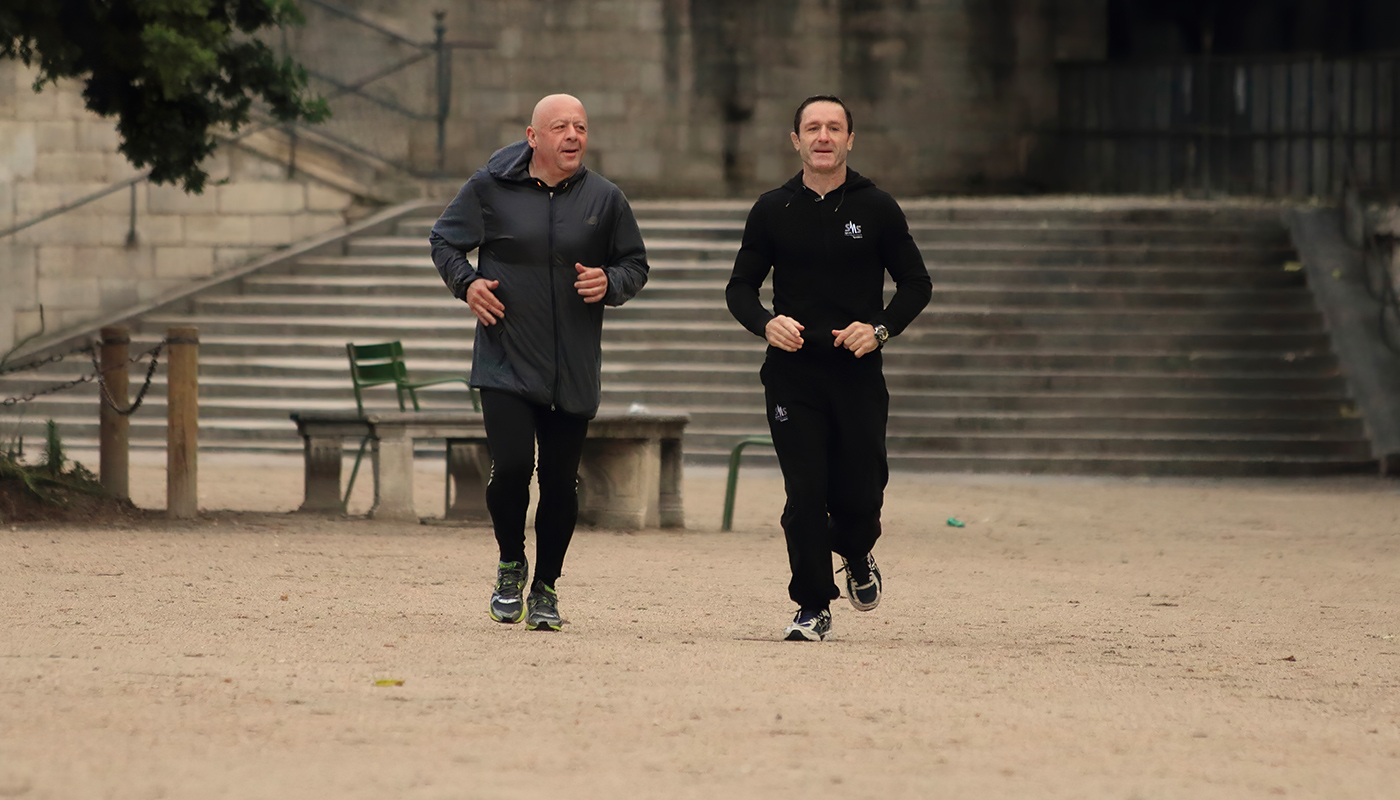 Thierry Marx en train de courir