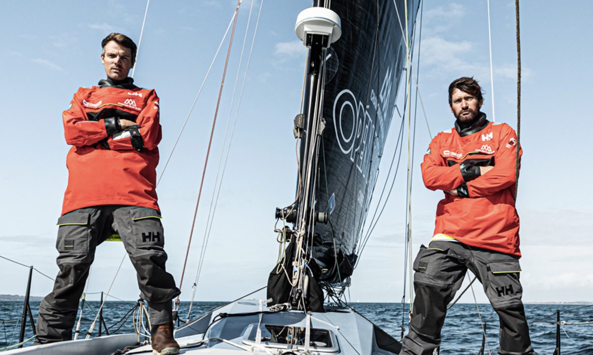 Aurélien Ducroz et Louis Duc à bord de Crosscall Chamonix-Mont-Blanc