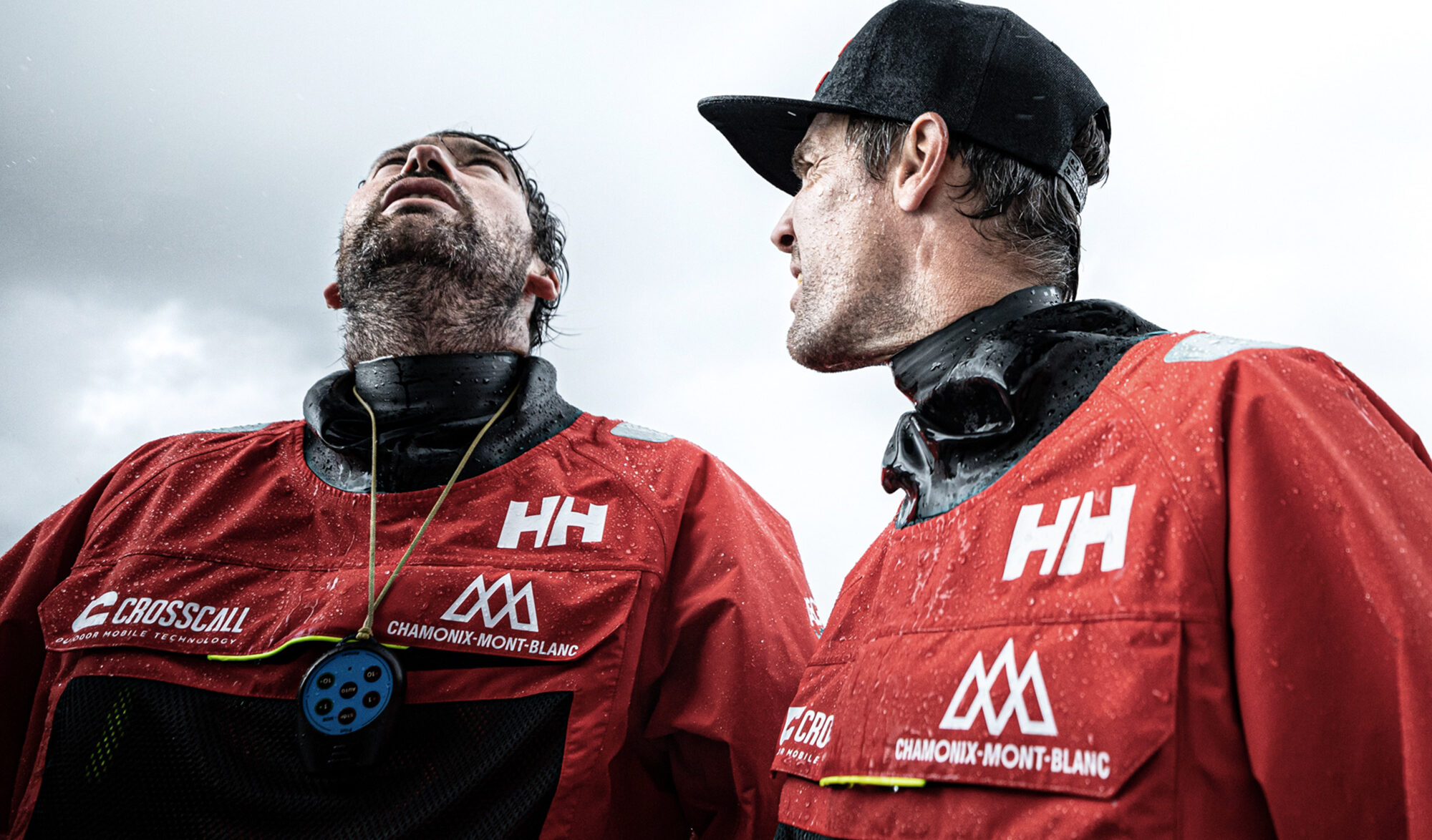 Aurélien Ducroz et Louis Duc à bord de Crosscall Chamonix-Mont-Blanc