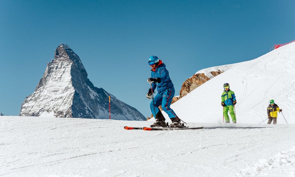 Suisse, ski de piste à Zermatt