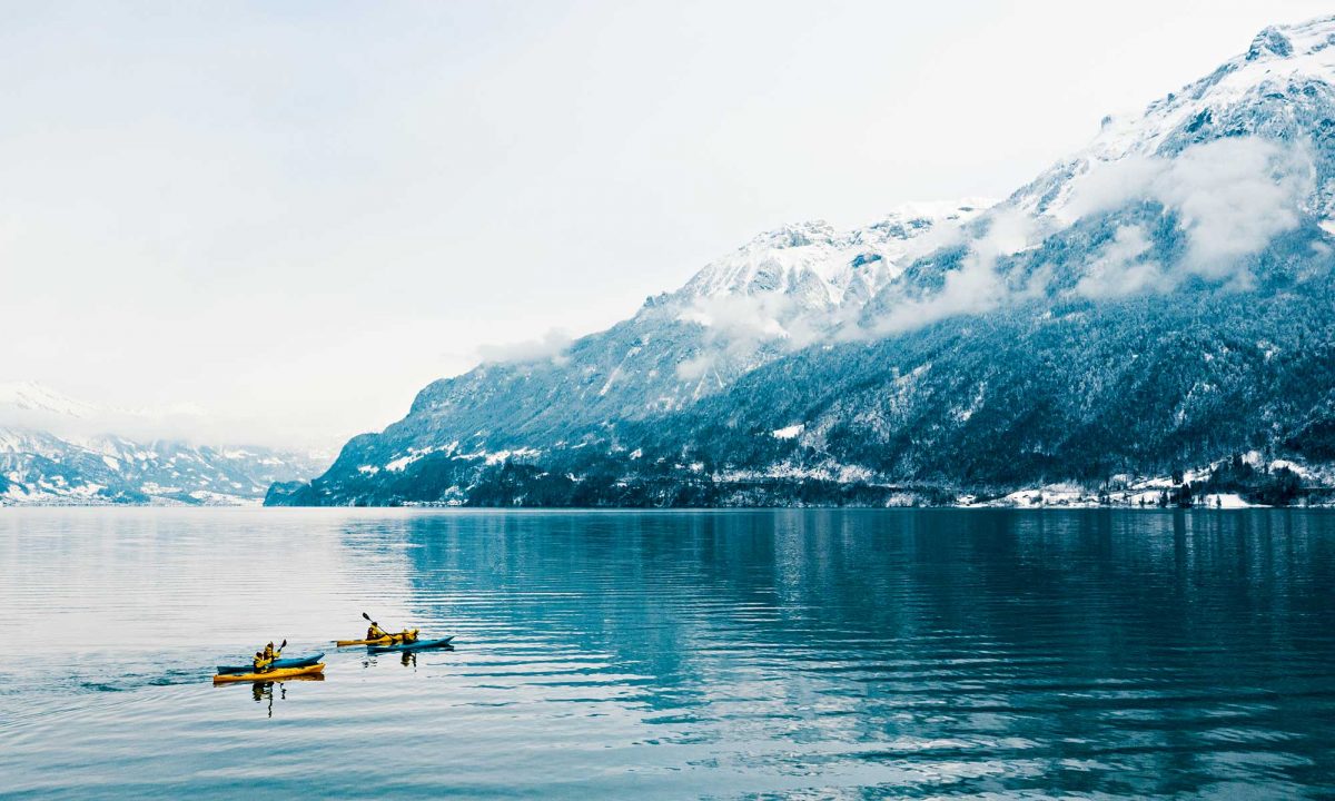 Suisse, kayak