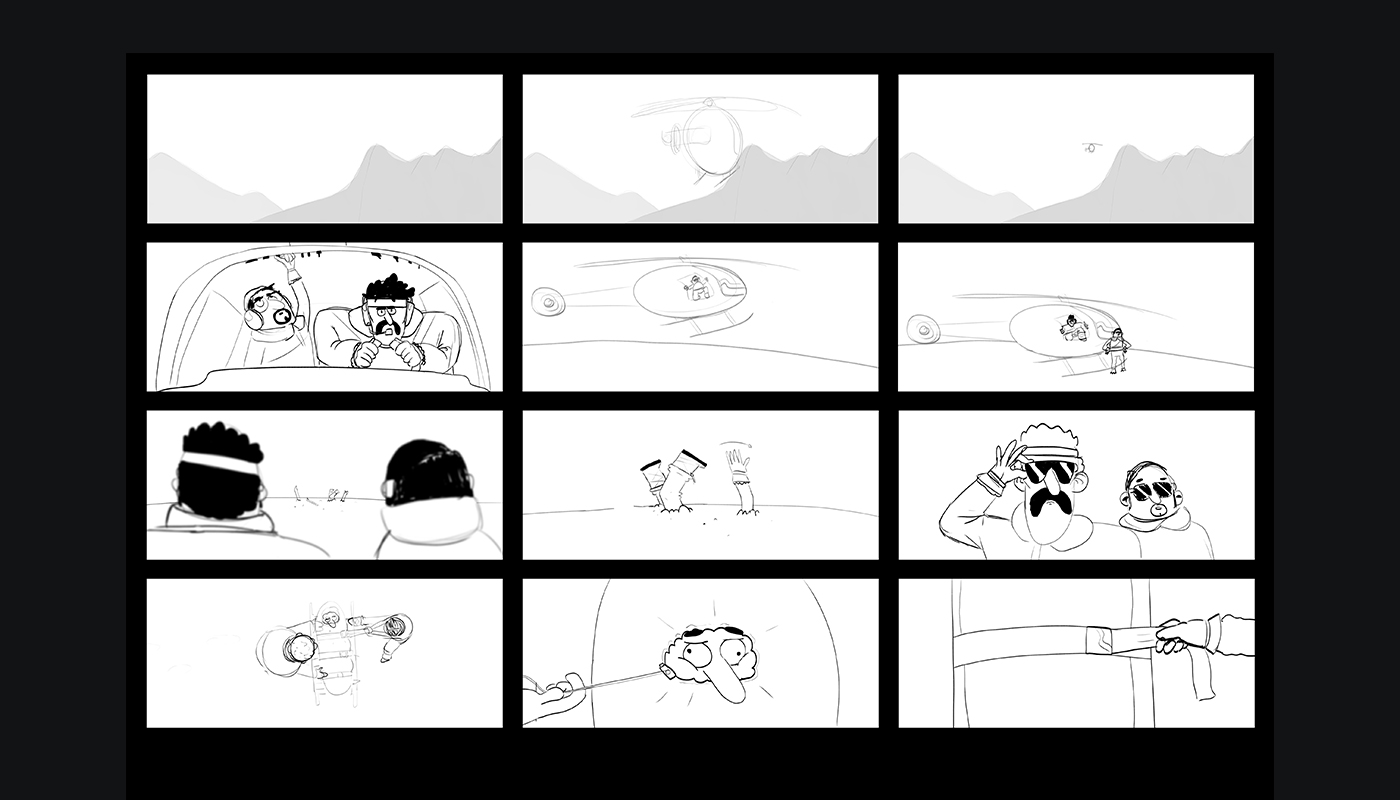 Planches du film Hors piste