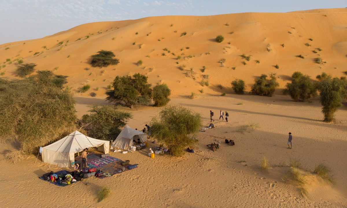 Bivouac dans le désert