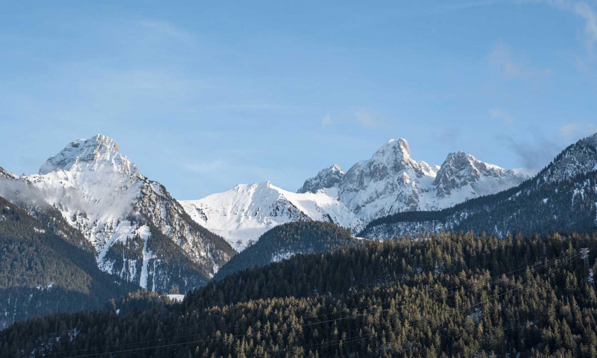 Vue depuis un vol en ballon au dessus de Chateau d'Oex