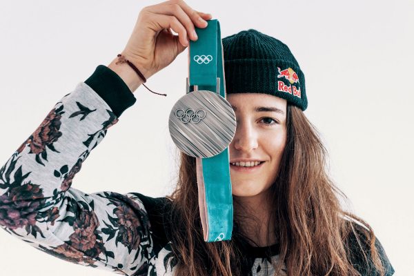 Mathilde Gremaud et sa médaille Olympique