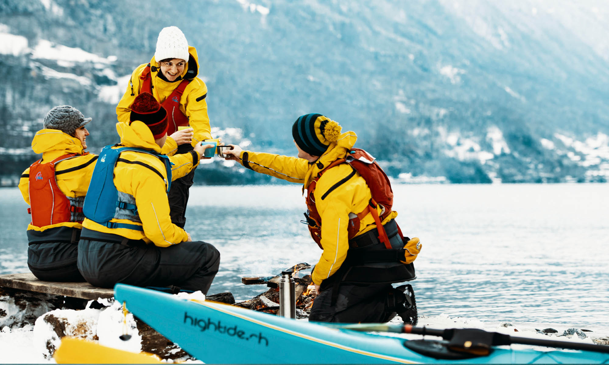 Kayak sur le lac de Brienz, Suisse