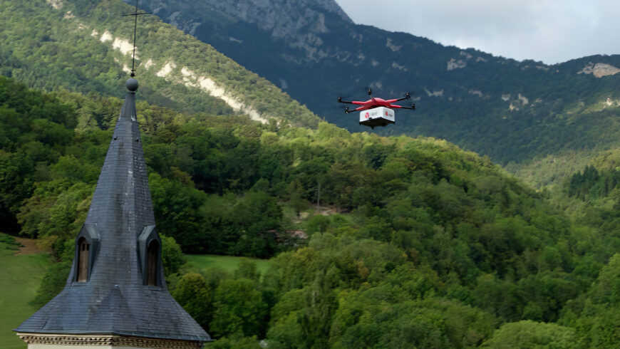 Drone DPD livraison