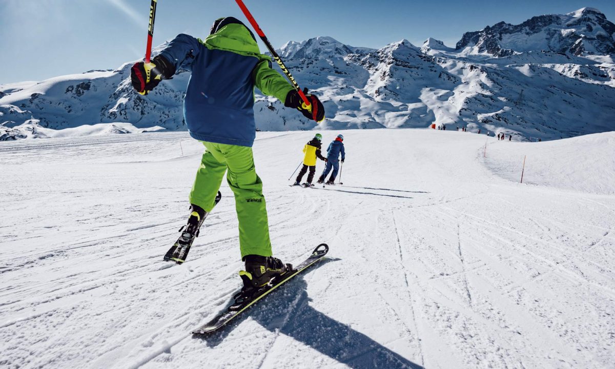 Paul-Marc Julen et ses garçons sur les pistes de Zermatt