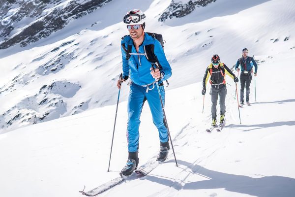 François D'haene et Philipp Reiter à ski sur la Hoch Tirol.