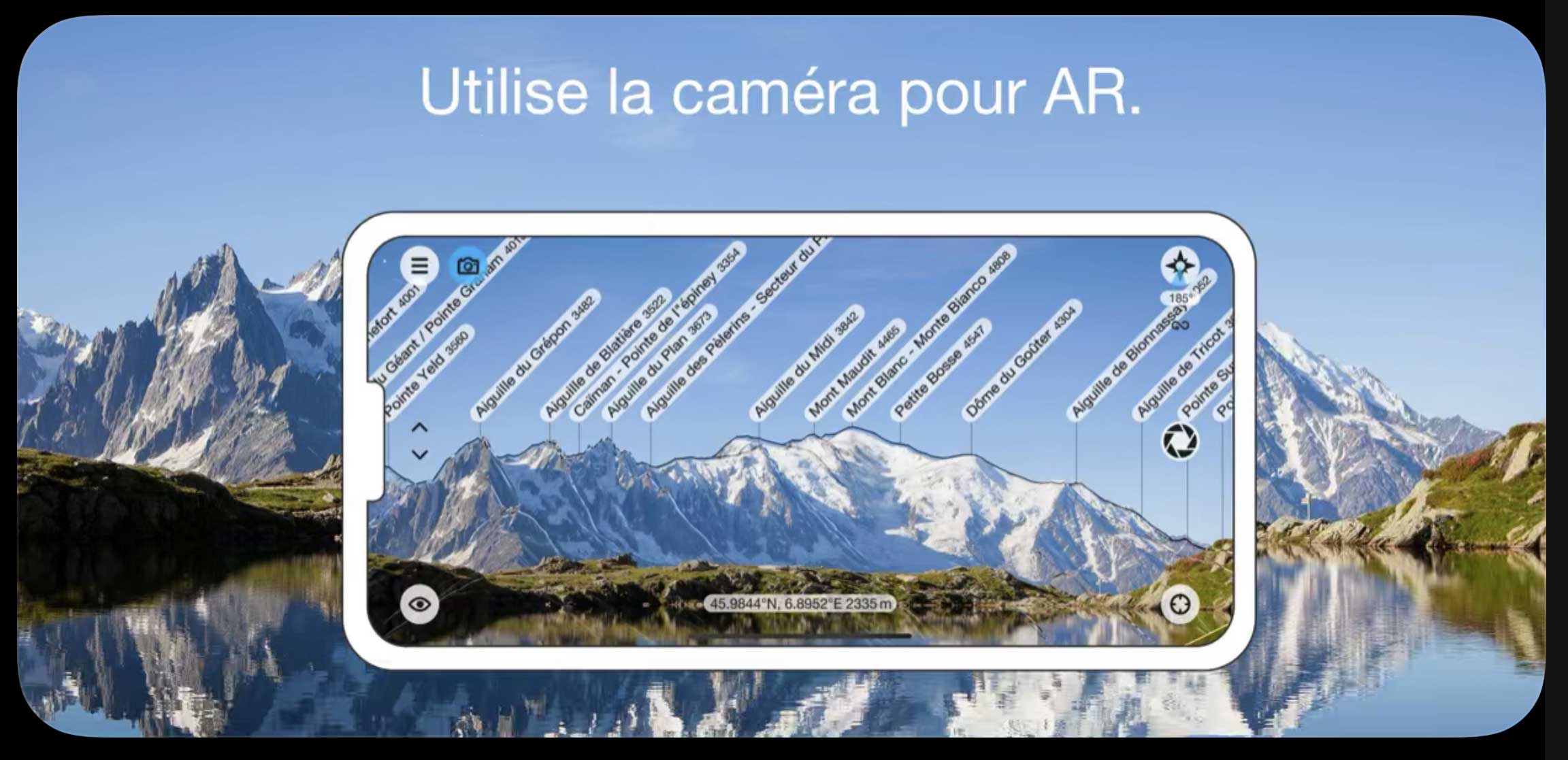 App Peak Finder / Caméra