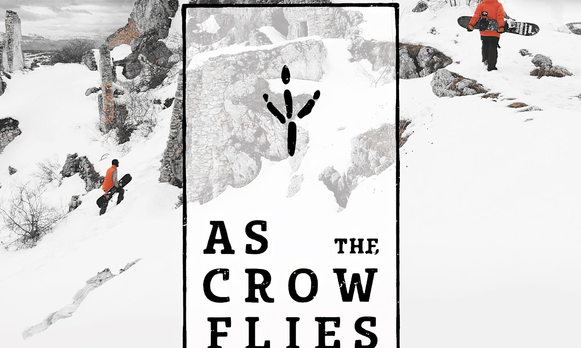 As the crow flies